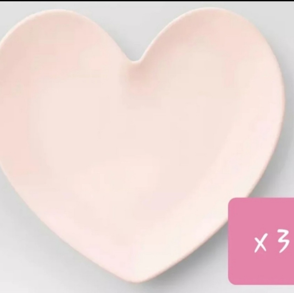 Opalhouse 3 Melamine Heart Plates